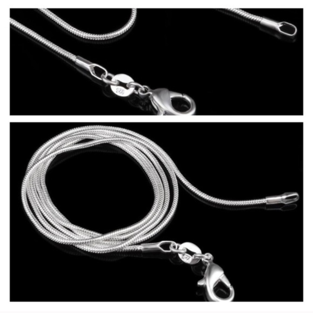 Solid SS .925 snake chain 20”, 22”, 24" brand new